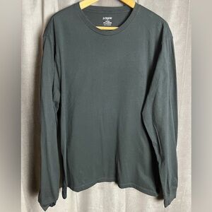 J. Crew Men's Classic Black Long Sleeve Tee - Base Layer